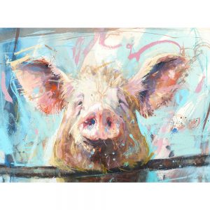 Cledus - pig art print