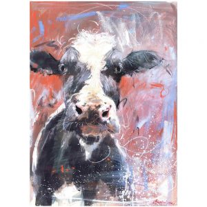 Friesian red - Cow art print