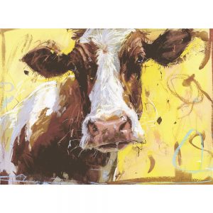 Friesian yellow - Cow art print