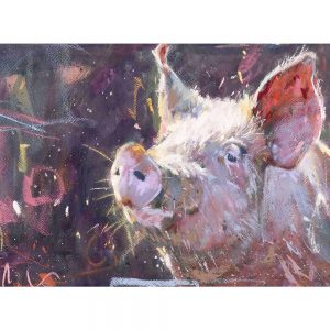Gilling pig 3 - pig art print