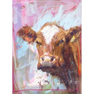 Herman - Cow art print