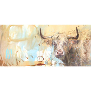 Highland on ochre - Art print