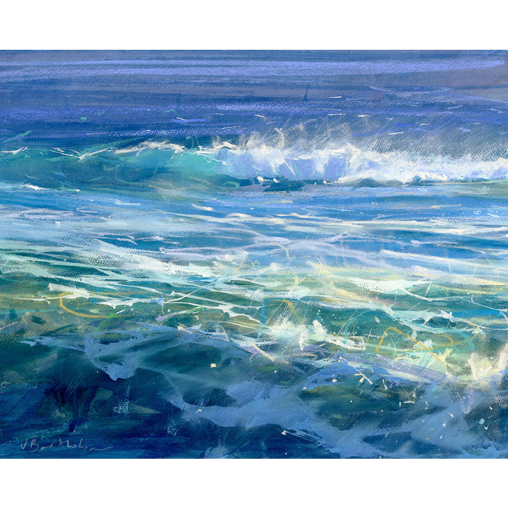 Breaker on the reef seascape art painting Breaker on the reef seascape art painting